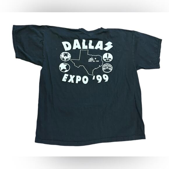 Vintage 1999 Kiss Festival T Shirt Adult XL Black Cotton Short Sleeve Made USA - Picture 2 of 9